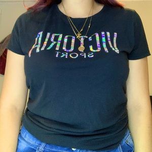 Black Victoria Sport Tshirt